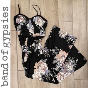Floral Black jumpsuit